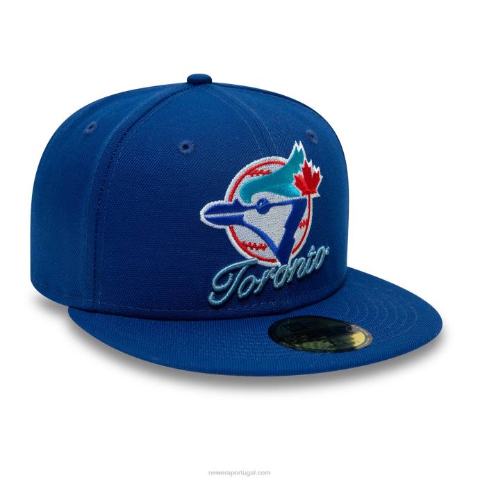 FFTN384 New Era toronto blue jays boné com logo azul dual 59fifty