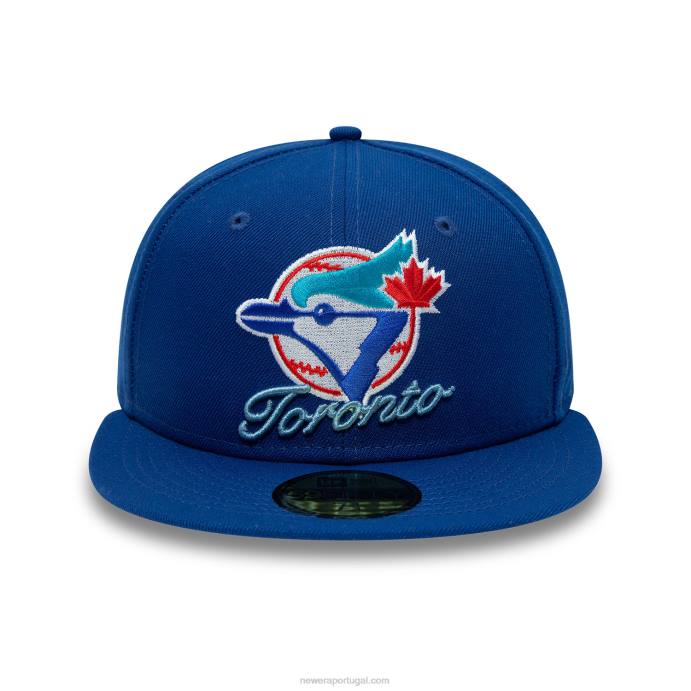 FFTN384 New Era toronto blue jays boné com logo azul dual 59fifty