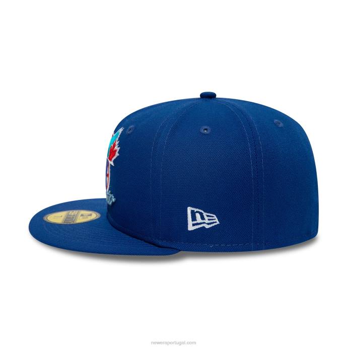 FFTN384 New Era toronto blue jays boné com logo azul dual 59fifty