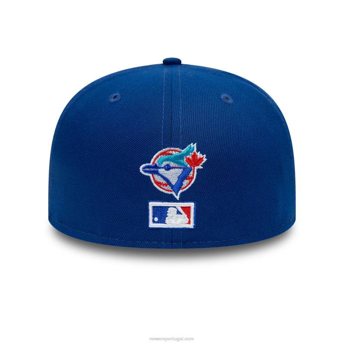 FFTN384 New Era toronto blue jays boné com logo azul dual 59fifty