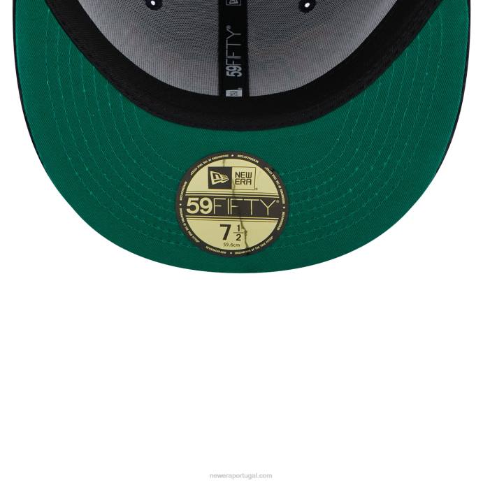 FFTN385 New Era boné ajustado azul marinho 59fifty com cordão vintage detroit tigers