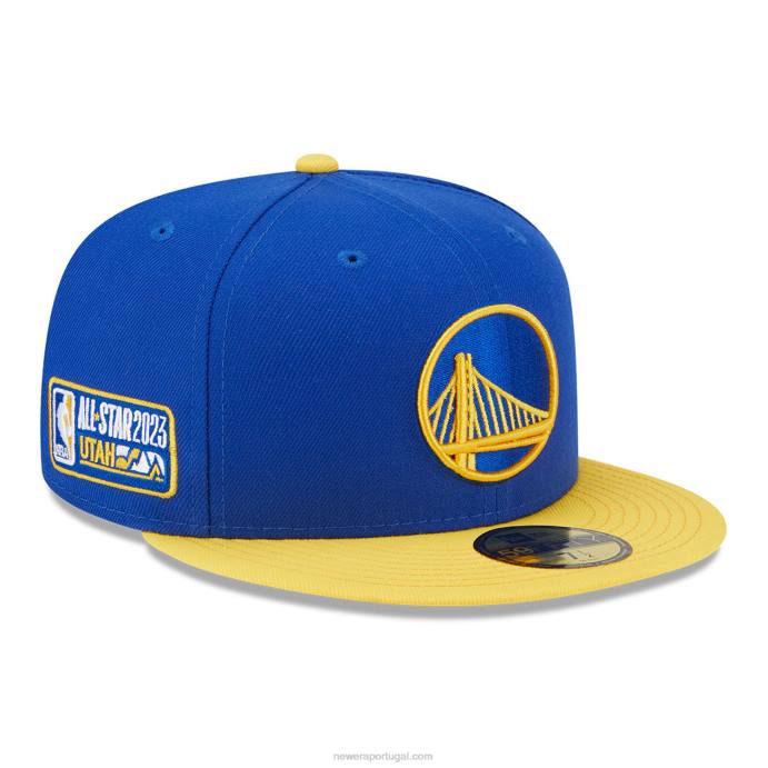 FFTN386 New Era Golden State Warriors nba All Star Game Blue Boné 59Fifty