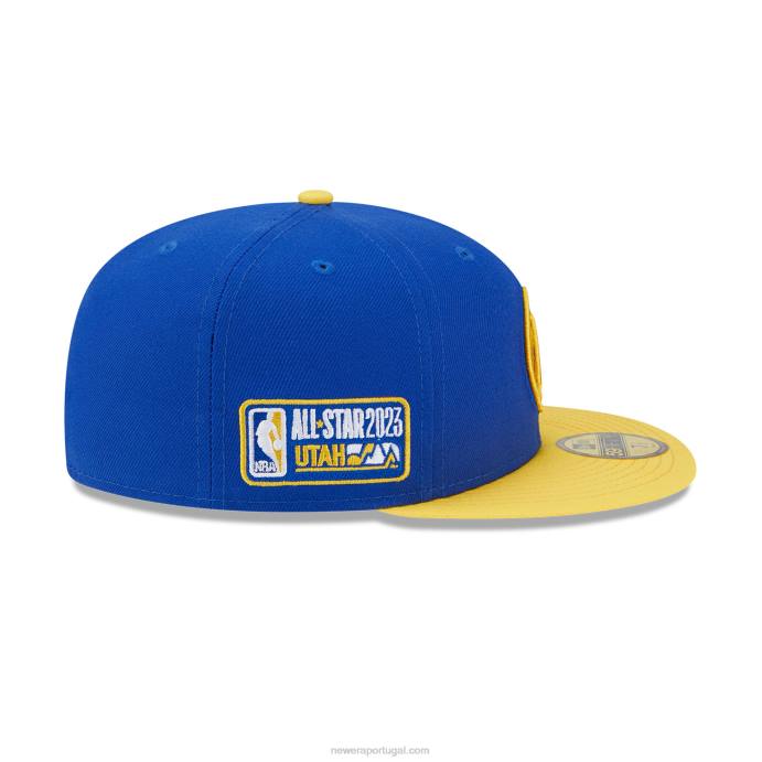 FFTN386 New Era Golden State Warriors nba All Star Game Blue Boné 59Fifty