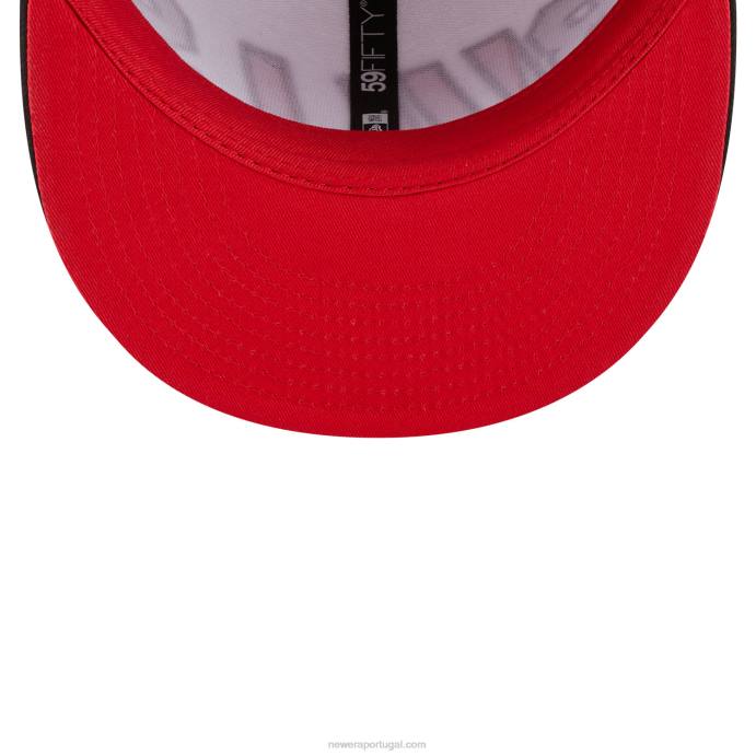 FFTN387 New Era chicago bulls nba back half black 59fifty boné justo