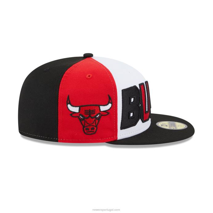 FFTN387 New Era chicago bulls nba back half black 59fifty boné justo