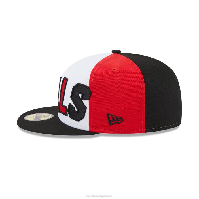 FFTN387 New Era chicago bulls nba back half black 59fifty boné justo