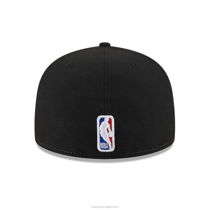FFTN387 New Era chicago bulls nba back half black 59fifty boné justo
