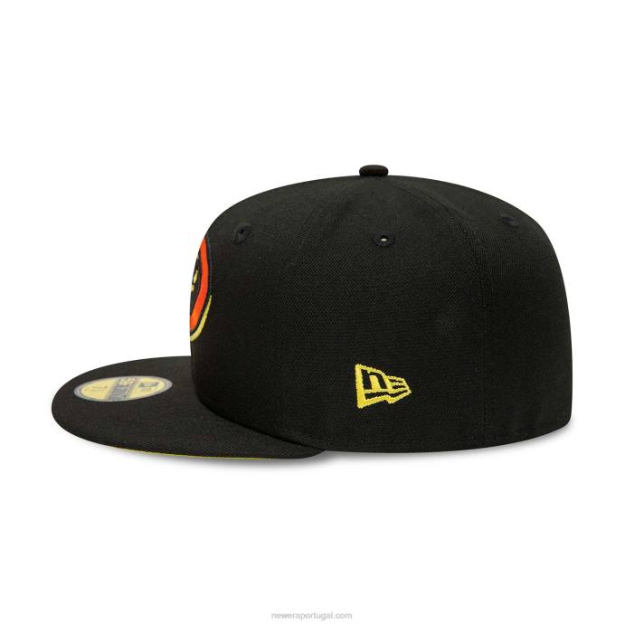 FFTN388 New Era boné arizona Diamondbacks preto e amarelo 59fifty
