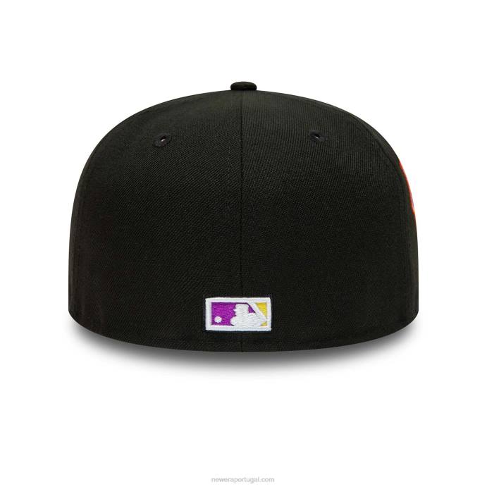 FFTN388 New Era boné arizona Diamondbacks preto e amarelo 59fifty