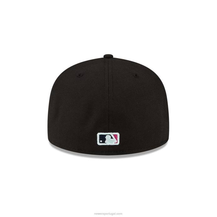 FFTN390 New Era chicago white sox polarlights boné preto 59fifty