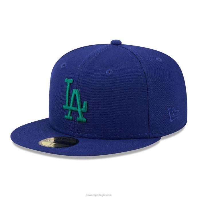 FFTN392 New Era boné la dodgers state tartan azul 59fifty