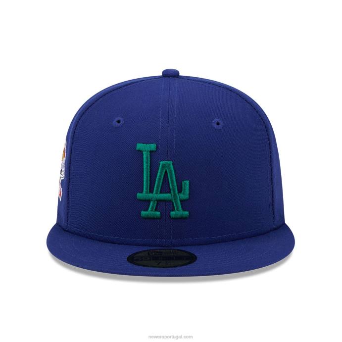 FFTN392 New Era boné la dodgers state tartan azul 59fifty