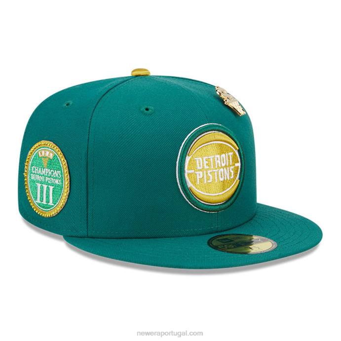 FFTN394 New Era detroitpistons max bet green 59fifty tampa ajustada