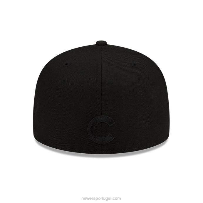 FFTN396 New Era Boné chicago cubs mlb team fire preto 59fifty