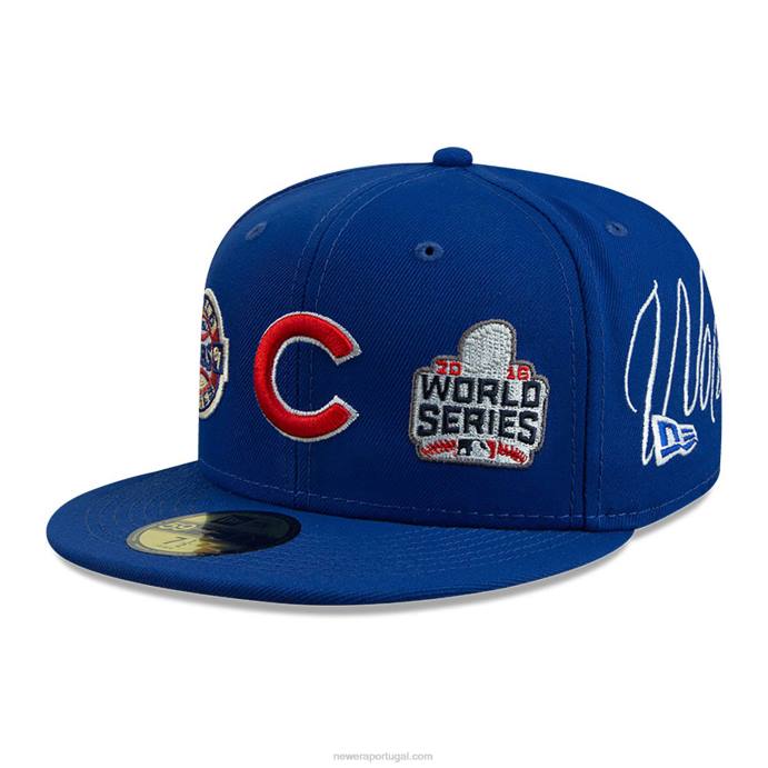 FFTN398 New Era chicago cubs historic champs boné azul 59fifty