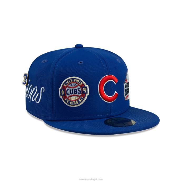 FFTN398 New Era chicago cubs historic champs boné azul 59fifty