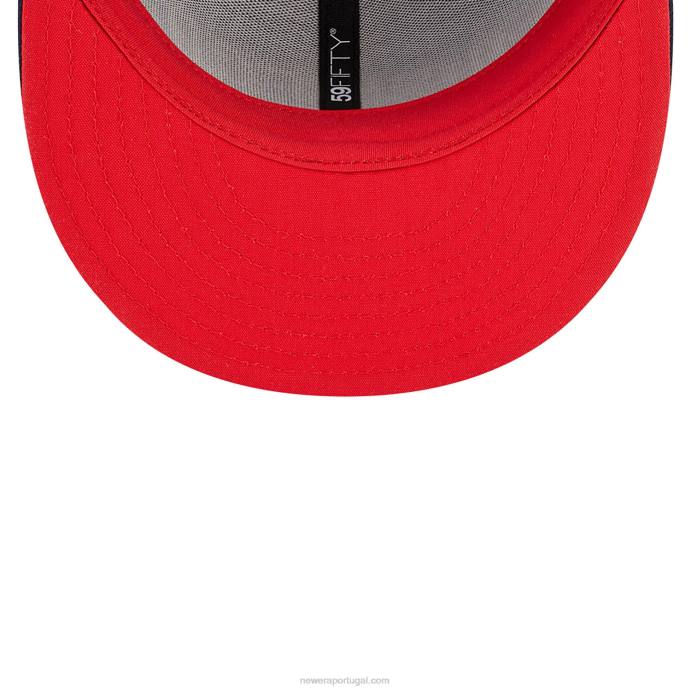 FFTN400 New Era Boné houston rockets authentics city edition azul escuro 59fifty