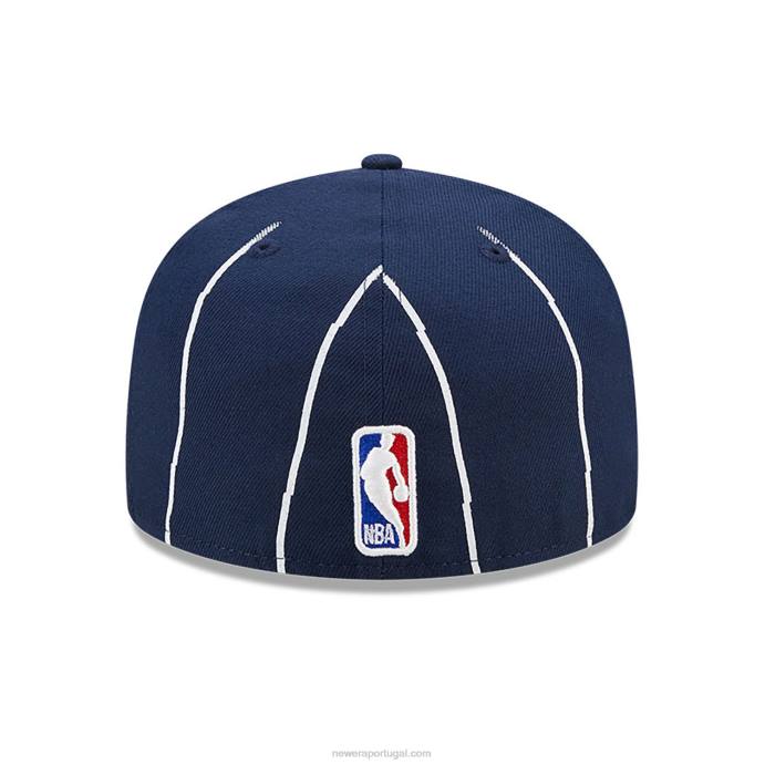 FFTN400 New Era Boné houston rockets authentics city edition azul escuro 59fifty