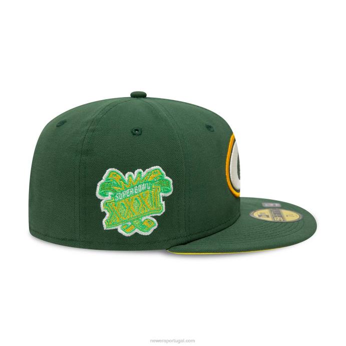FFTN401 New Era Green Bay Packers Citrus Pop Green Boné 59Fifty