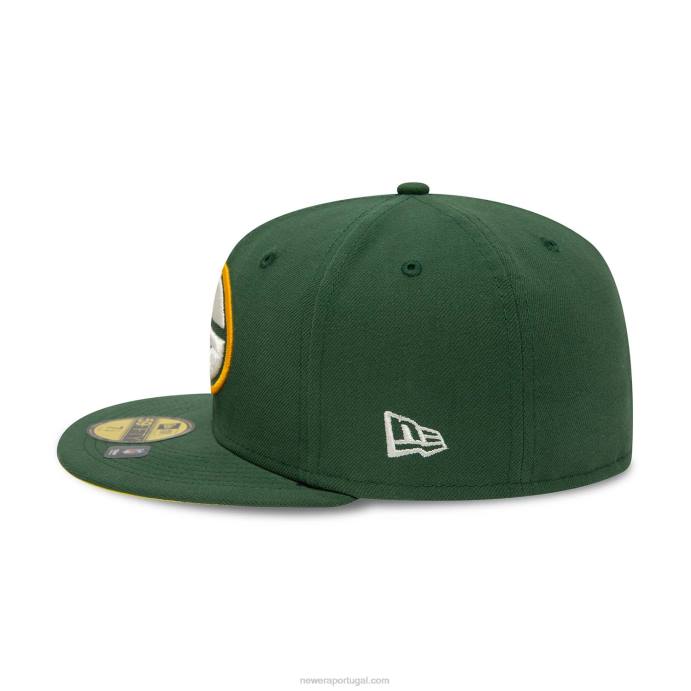 FFTN401 New Era Green Bay Packers Citrus Pop Green Boné 59Fifty