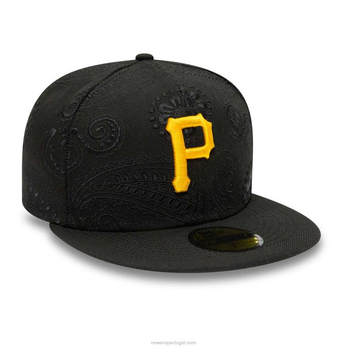 FFTN403 New Era boné justo pittsburgh pirates mlb redemoinho preto 59fifty