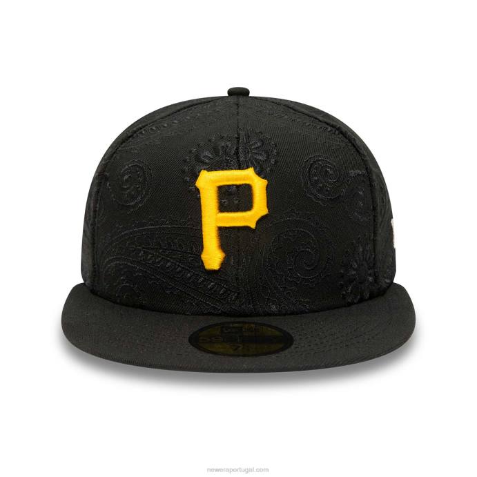 FFTN403 New Era boné justo pittsburgh pirates mlb redemoinho preto 59fifty