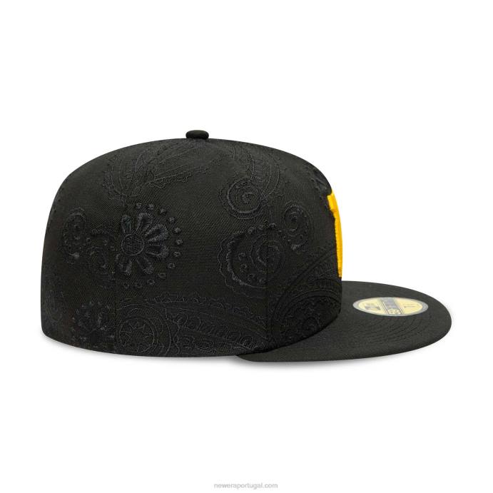 FFTN403 New Era boné justo pittsburgh pirates mlb redemoinho preto 59fifty