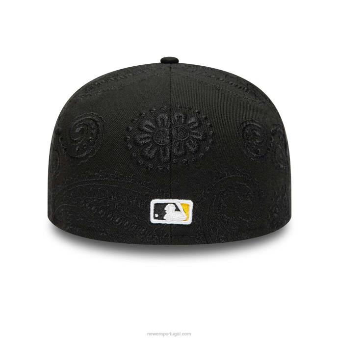 FFTN403 New Era boné justo pittsburgh pirates mlb redemoinho preto 59fifty