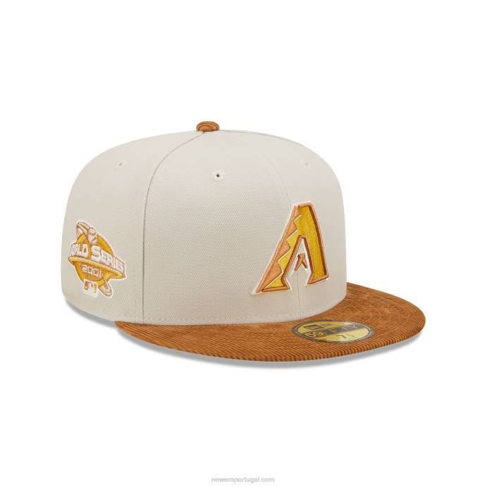 FFTN405 New Era arizona diamondbacks cordão viseira pedra 59fifty boné ajustado