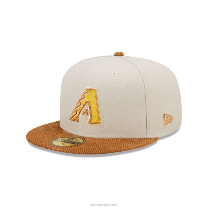 FFTN405 New Era arizona diamondbacks cordão viseira pedra 59fifty boné ajustado