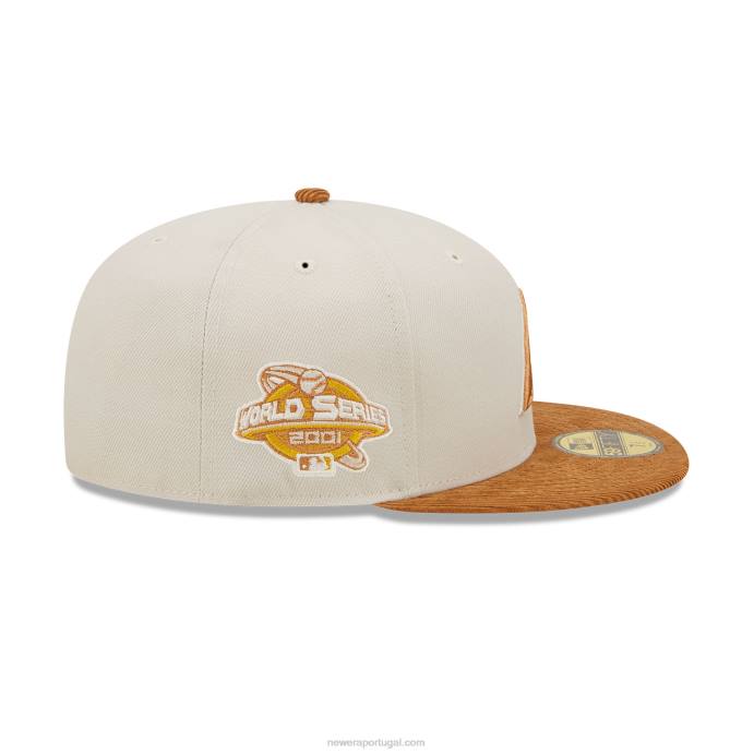 FFTN405 New Era arizona diamondbacks cordão viseira pedra 59fifty boné ajustado