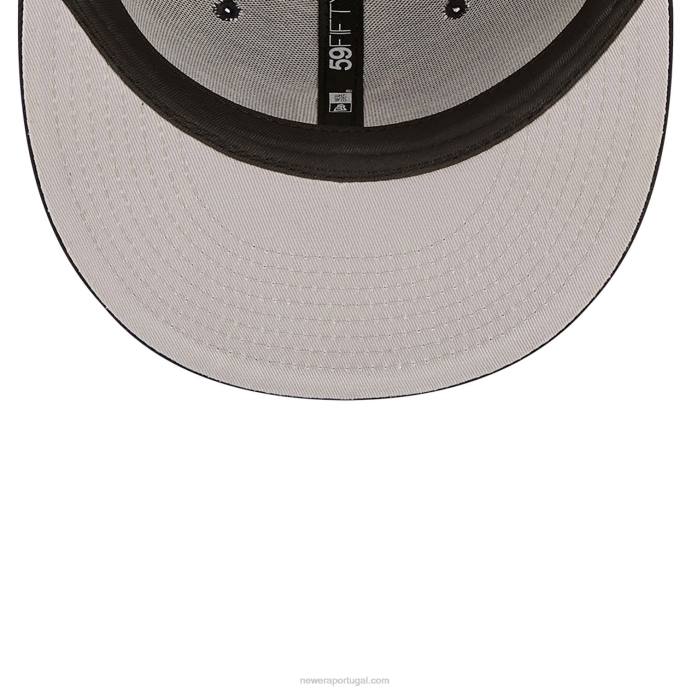 FFTN410 New Era detroit tigers mlb team heart navy 59fifty boné justo