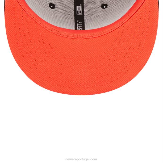 FFTN413 New Era Boné Chicago White Sox Infravermelho Preto 59Fifty