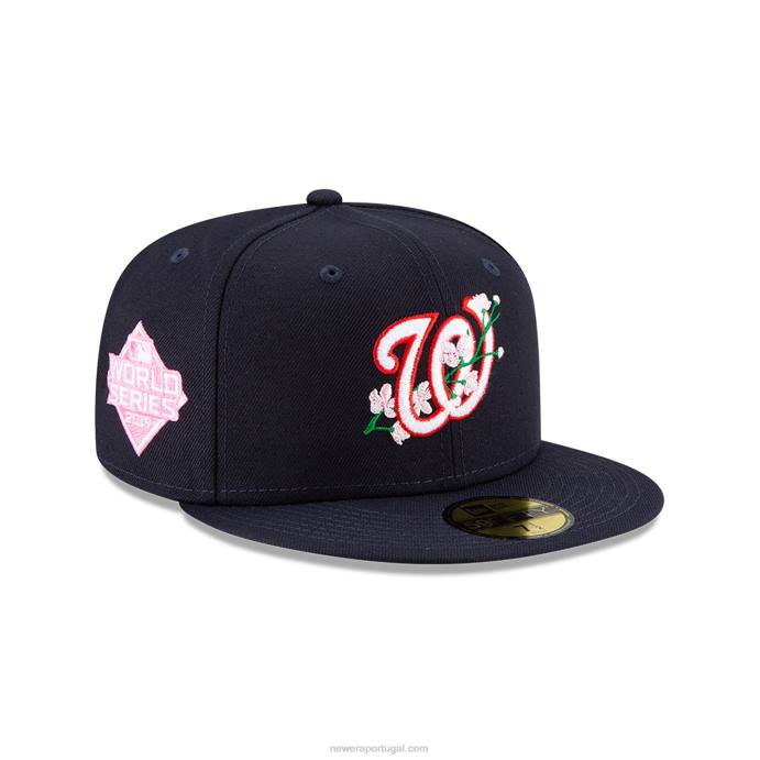 FFTN418 New Era boné justo Washington Nationals com patch Bloom Navy 59fifty