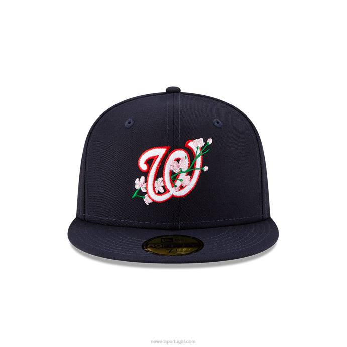 FFTN418 New Era boné justo Washington Nationals com patch Bloom Navy 59fifty