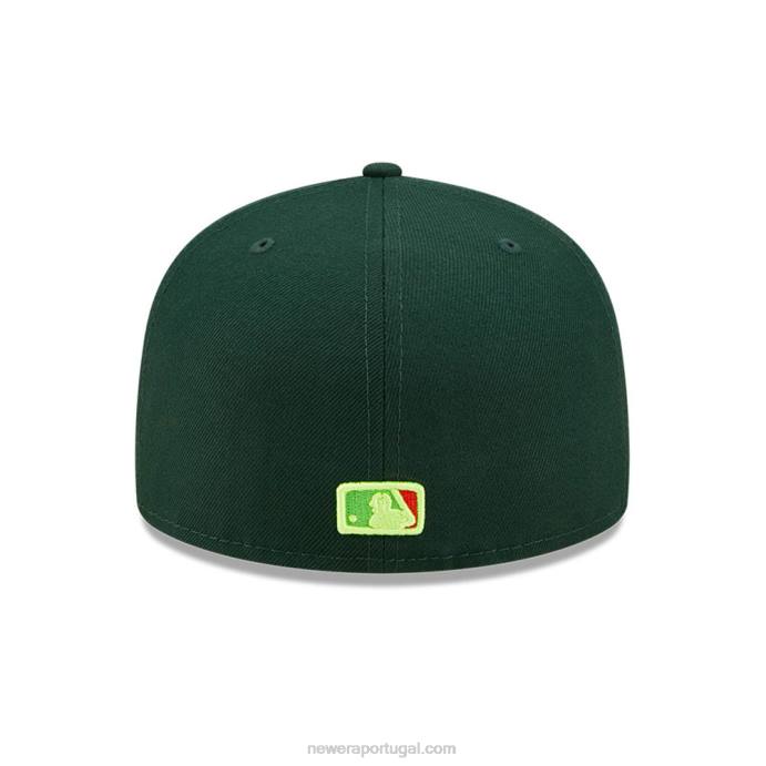 FFTN41 New Era boné Oakland Athletics infravermelho verde escuro 59fifty