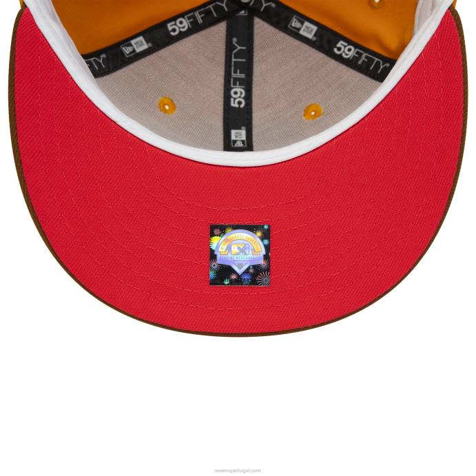 FFTN420 New Era boné buffalo bisons milb laranja 59fifty