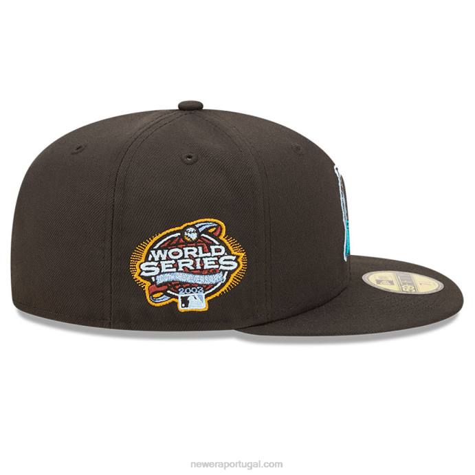 FFTN422 New Era boné justo miami marlins mlb cloud black 59fifty