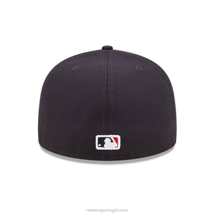 FFTN426 New Era boton red sox comic cloud navy 59fifty boné justo