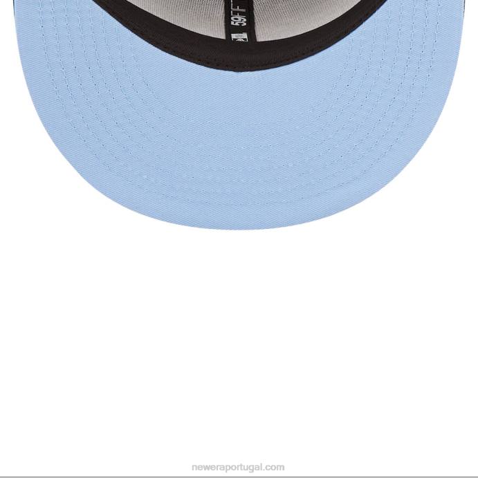 FFTN426 New Era boton red sox comic cloud navy 59fifty boné justo