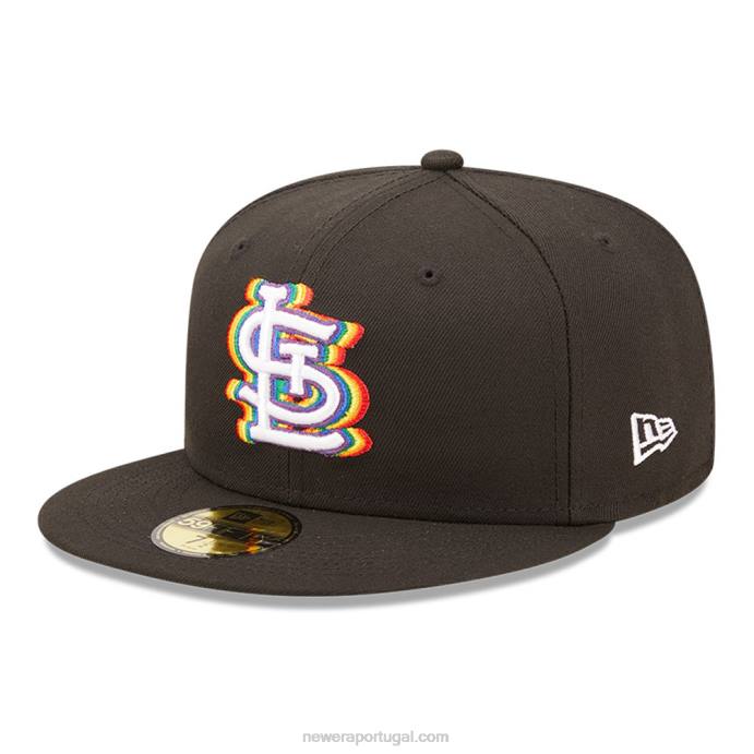 FFTN427 New Era st. Louis Cardinals MLB Prismatic Black Boné 59Fifty