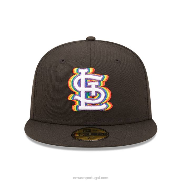 FFTN427 New Era st. Louis Cardinals MLB Prismatic Black Boné 59Fifty