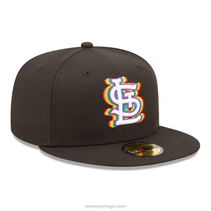 FFTN427 New Era st. Louis Cardinals MLB Prismatic Black Boné 59Fifty