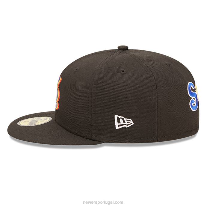 FFTN427 New Era st. Louis Cardinals MLB Prismatic Black Boné 59Fifty