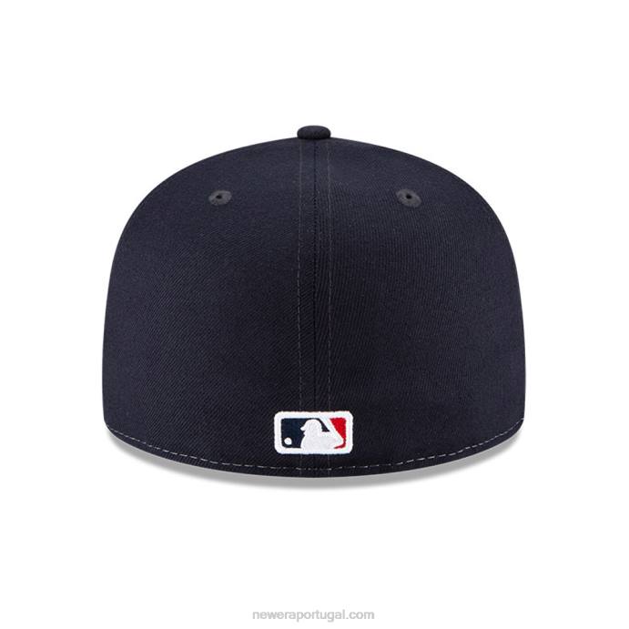 FFTN429 New Era boton red sox mlb wave navy 59fifty boné justo