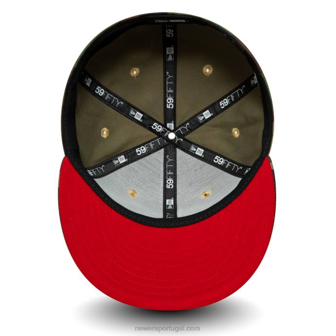 FFTN432 New Era boné 59fifty verde camuflado