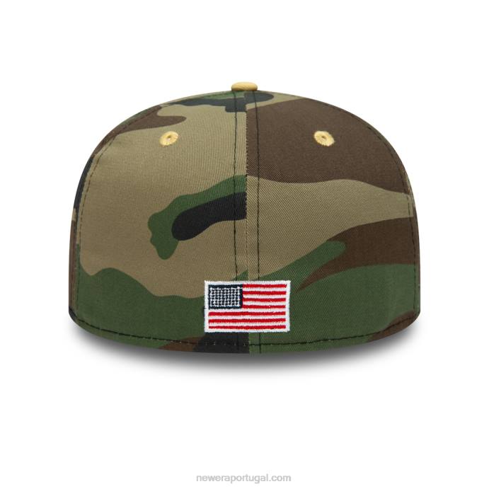 FFTN432 New Era boné 59fifty verde camuflado