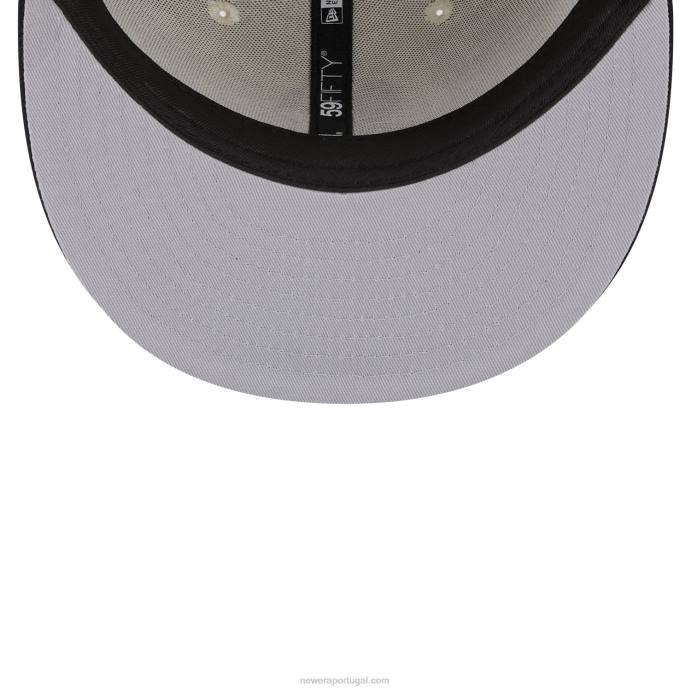 FFTN439 New Era miami marlins varsity letter stone boné 59fifty ajustado