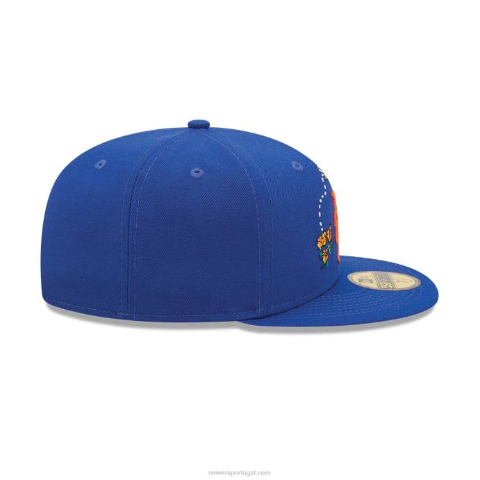 FFTN43 New Era boné New York Mets Aquarela Floral Azul 59Fifty