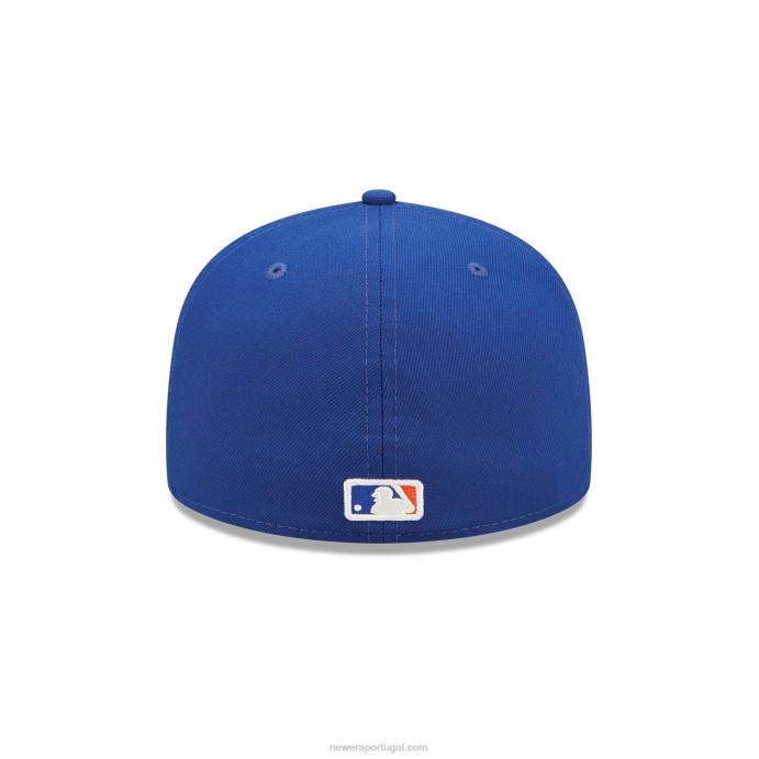FFTN43 New Era boné New York Mets Aquarela Floral Azul 59Fifty